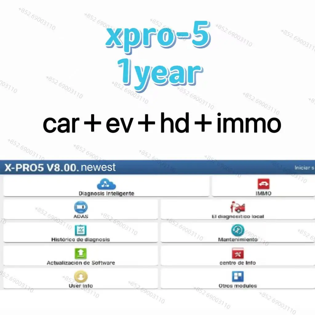 Активация подписки на программное обеспечение Xpro5 на 1 год для DBSCAR dbscar5/7 Easydiag 2.0 3.0 / Thinkdiag 2/ Golo/ Ediag Cars+EV+ HD+Immo