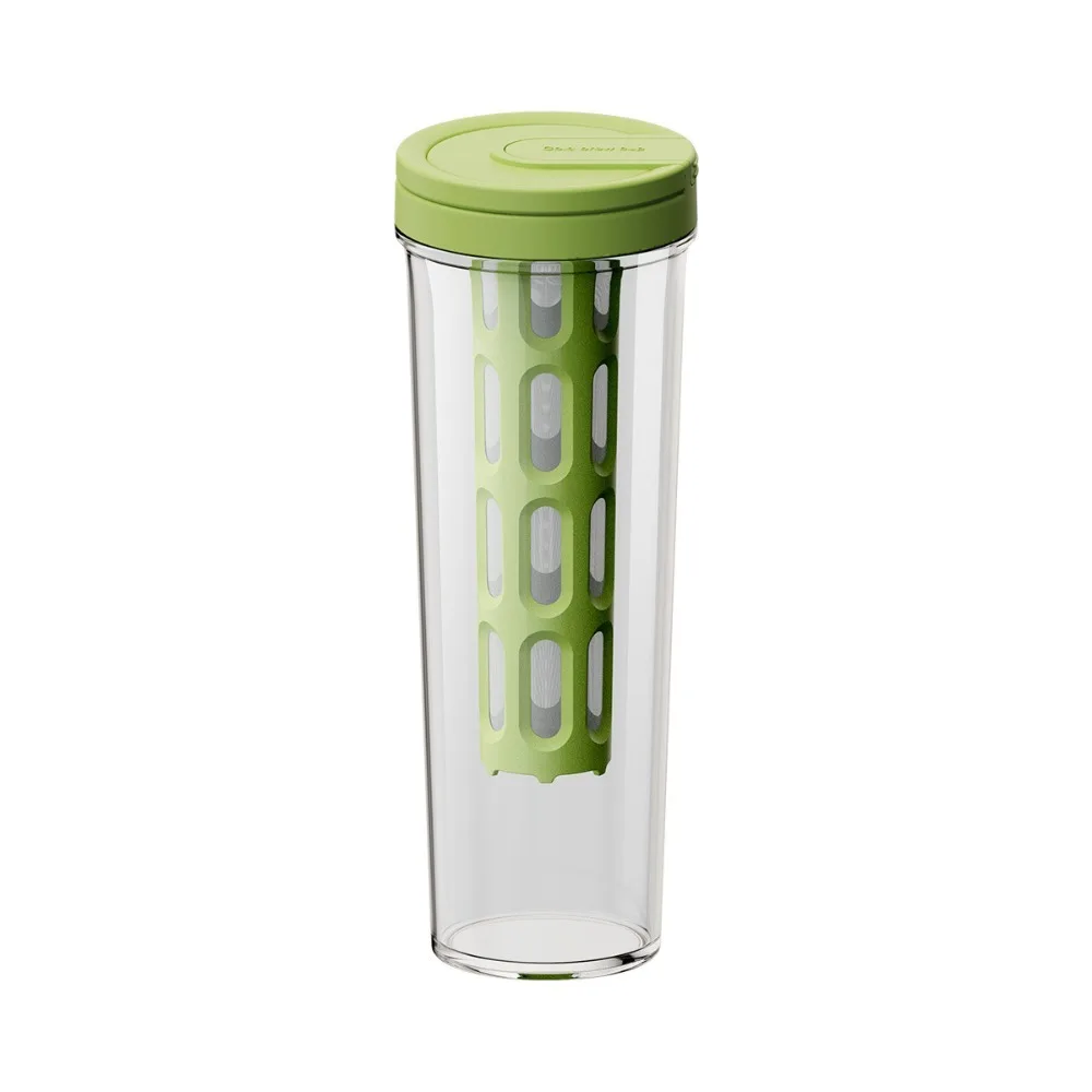 

Portable 1 L Cold Brew Coffee Maker Leak-proof Manual Fruit Tea Pot Plastic With Mesh Filter Tea and Water Separation Cup Office