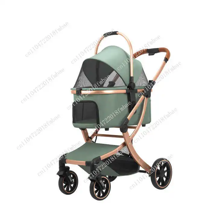 5-in-1 Foldable Pet Stroller for Small/Medium Dogs and C-ats with Detachable Waterproof Carrier-for Dog and C-at Owners