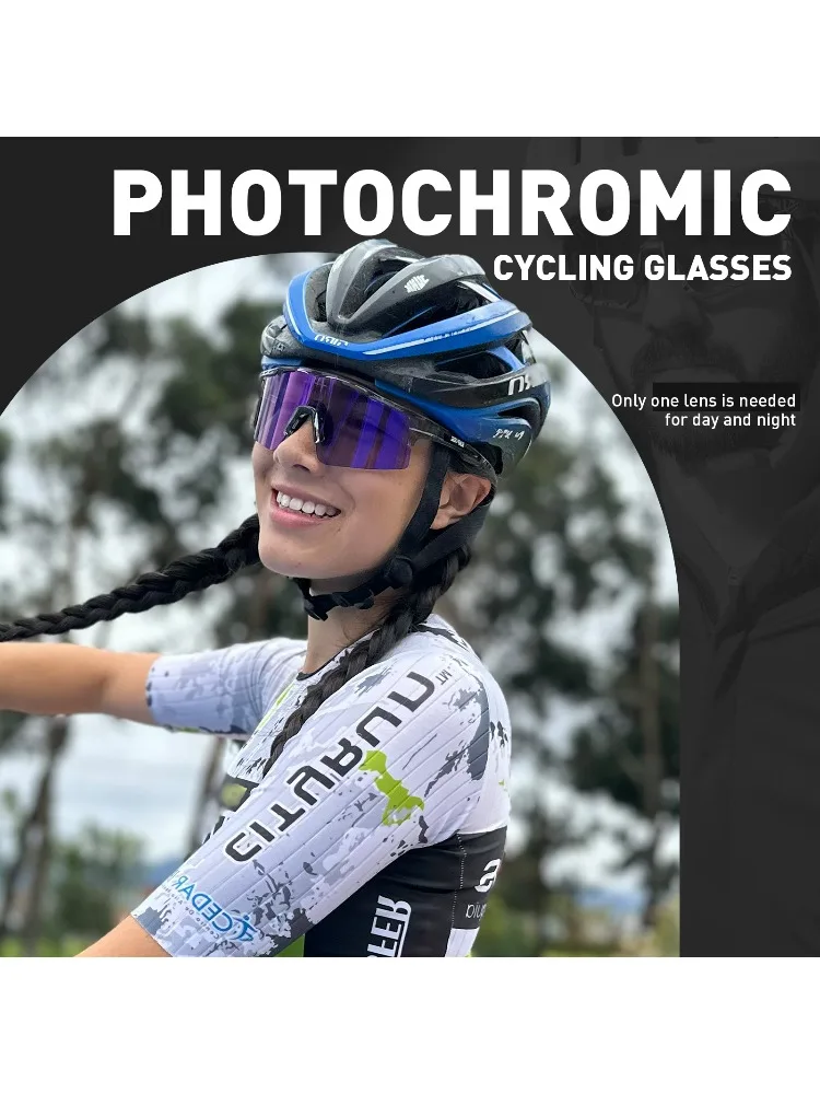 AliExpress kapvoe Kapvoe Outdoor Photochromic Bicycle Sports Glasses Men Women Road Cycling Sunglasses UV400 MTB Cycling Eyewea Driving Goggles