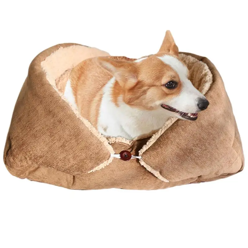 Katzenbett-Schlafsack, kleine Hundebetten, waschbar, zum Schlafen, Verstecken, für den Innenbereich, Haustiersofas, warmes Hundehaus für den Winter, drinnen und draußen