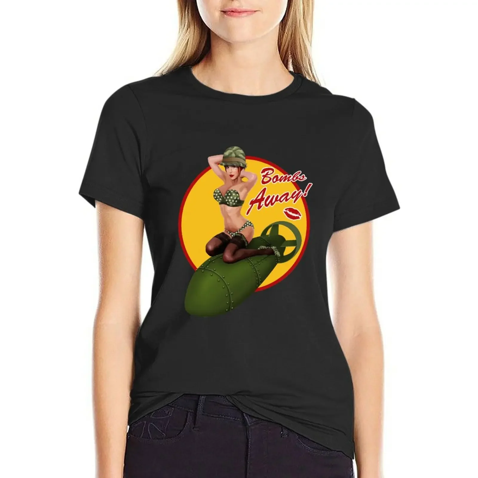 

Bombs Away T-Shirt vintage clothes cute tops tees customs design your own korean Women's clothes