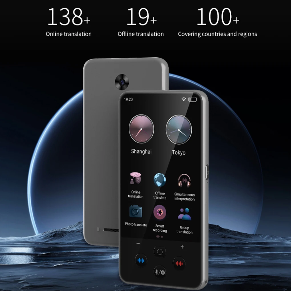 

Portable Audio Translator S85 Pro 138 Language Smart Recording 19 Offline In Real Time ChatGPT AI Voice Photo Group Translation