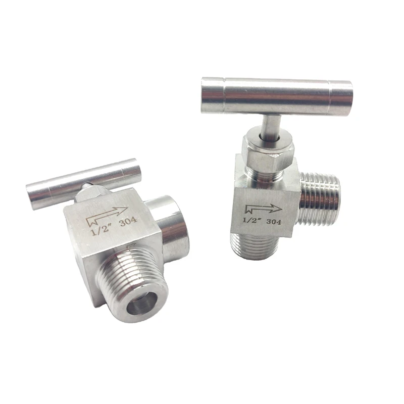 304 Stainless steel male to female thread needle valve 1/8