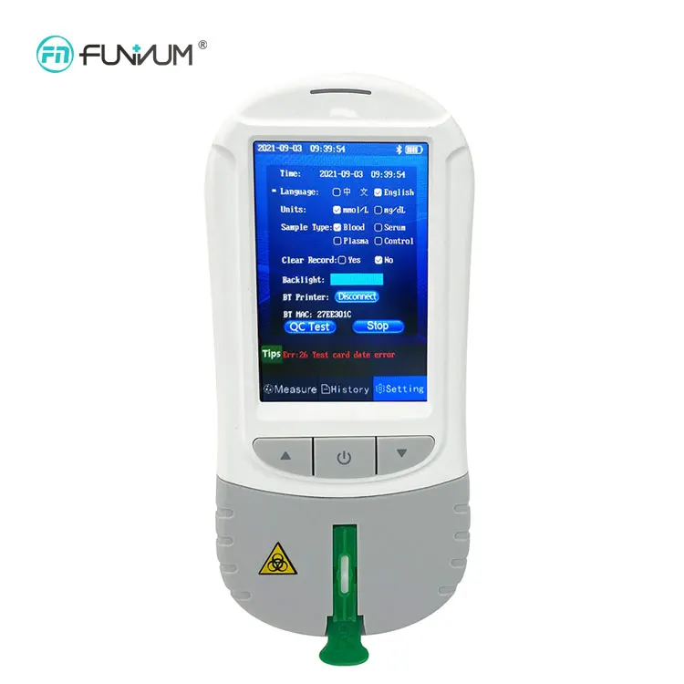 Clinic quality handheld Dry Biochemical Analyzer for test total cholesterol /UA/GLU / Lipid