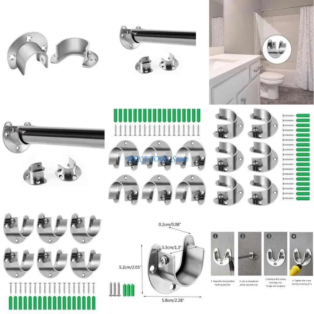 

L8RC Long Service Support Stands Reliable Support Corrosion Resistant Rod Bracket
