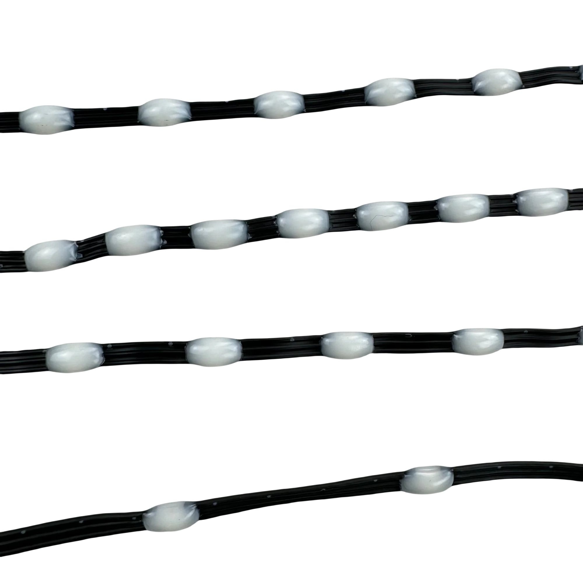 DC5V/12V 1000ct Pixels 1.5cm-20cm Pitch WS2811 LED Seed Pixel String Light RGB IC Addressable Full Color IP67 3Pin Black Wire