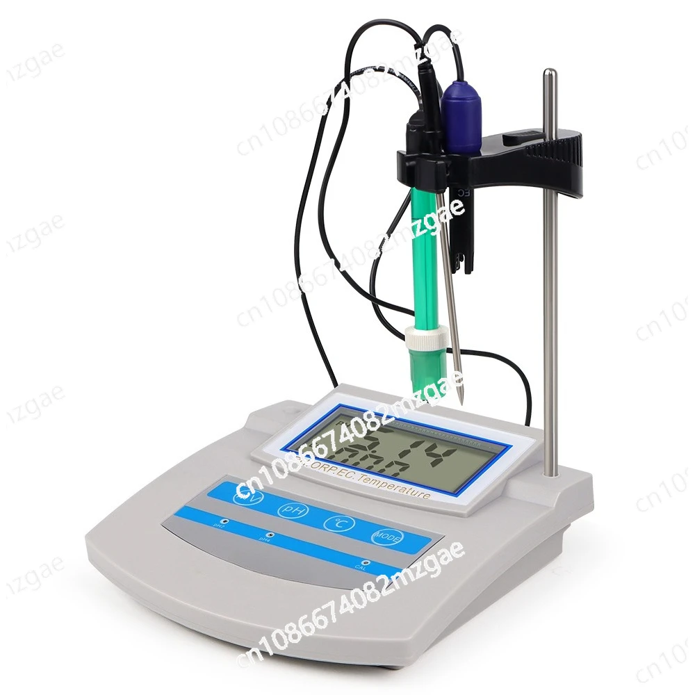 6 In 1 Water Quality Monitor PH ORP TDS EC CF Temperature Benchtop Tester Meter for Swimming Pool, Aquarium, Laboratory PHS-26C