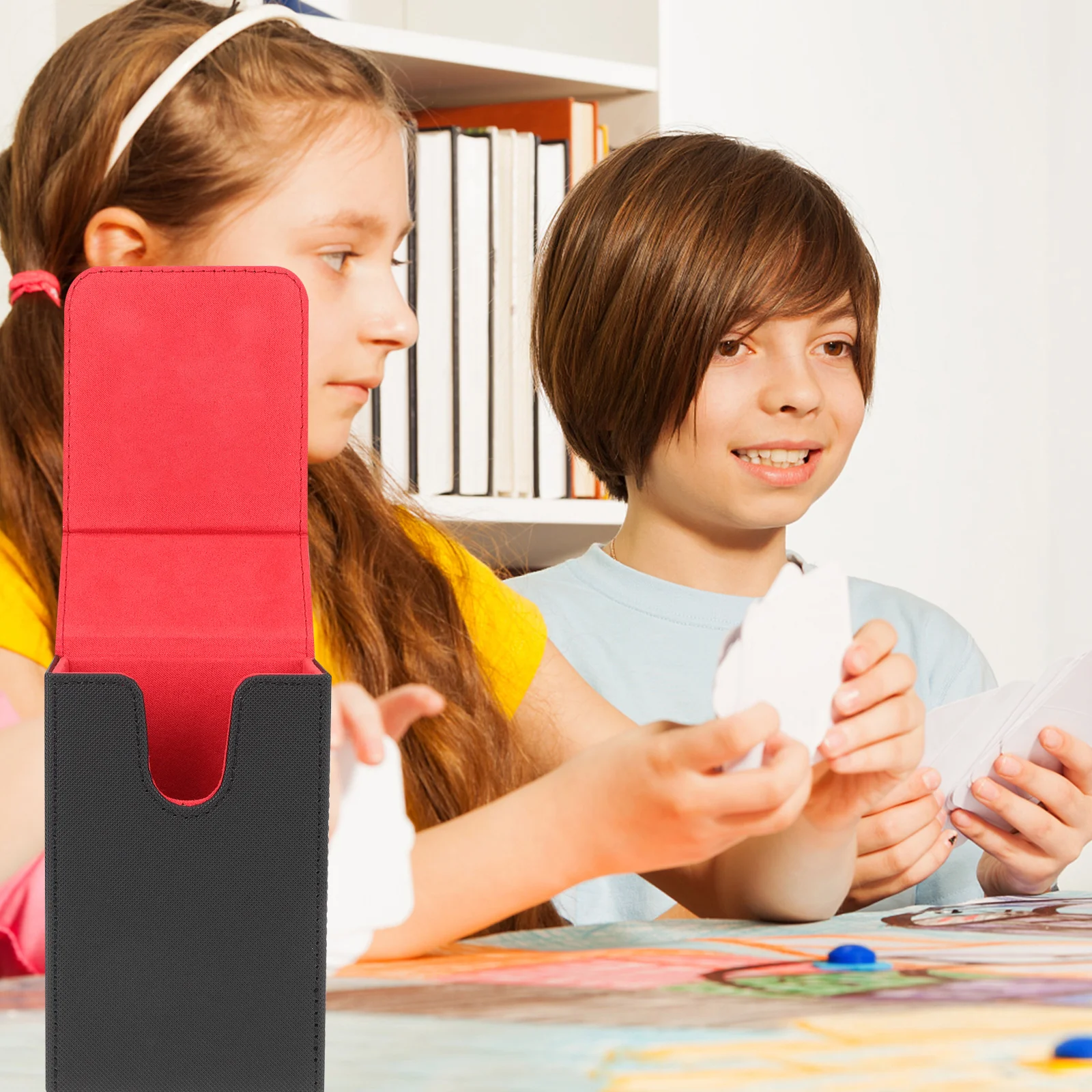 

Tarot Cards Storage Box Premium Pu Waterproof Rectangular Case For Tarot Holder Organizer Portable Games Cards Container