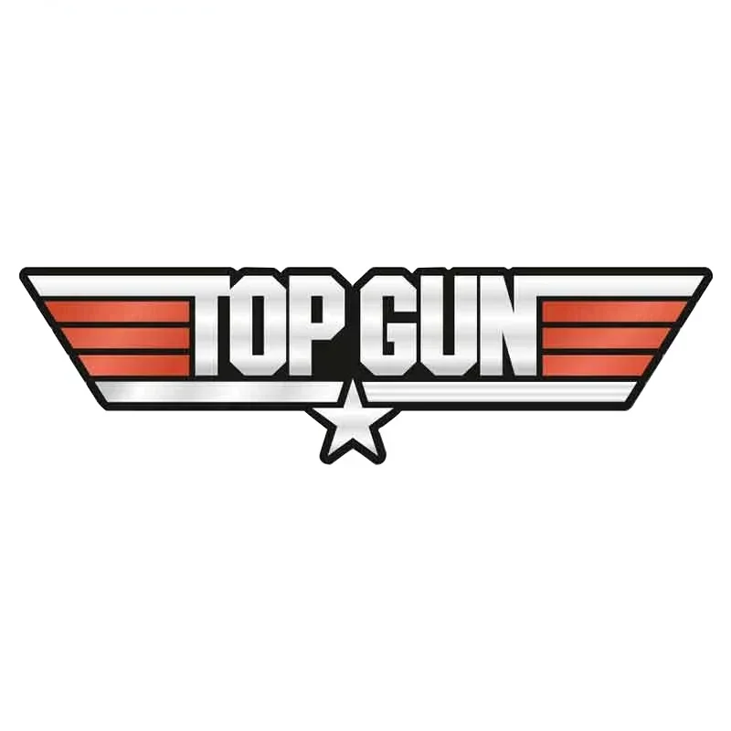 

Classic For TOP GUN Car Stickers Funny Waterproof Vinyl Auto Decals ATV RV Fashion Bumper Laptop Car Wrap 13cm x4.4cm