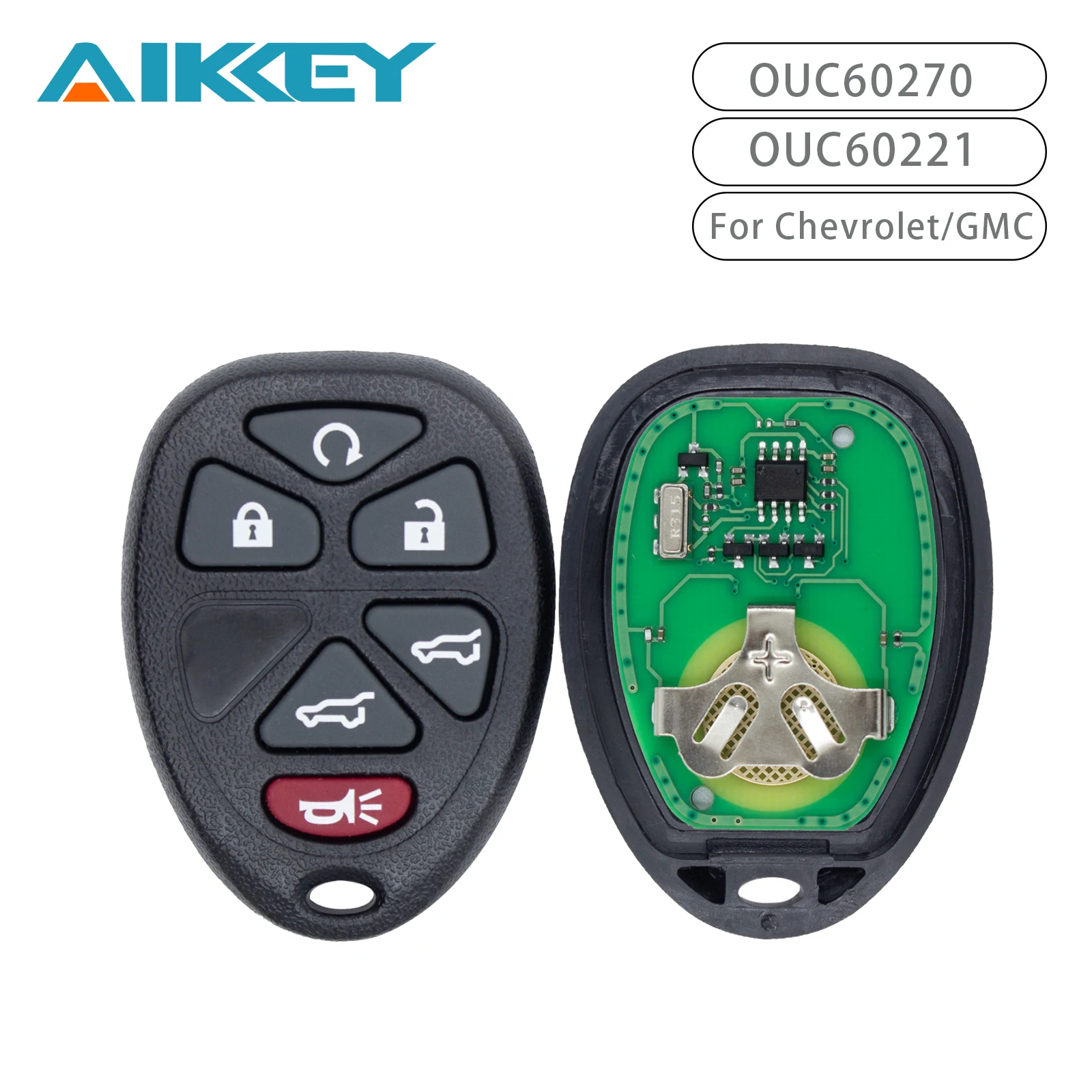 OUC60270/OUC60221 Remote Car Key Control Vehicle Key 315MHZ for Cadillac Escalade Chevrolet Suburban Tahoe GMC Yukon