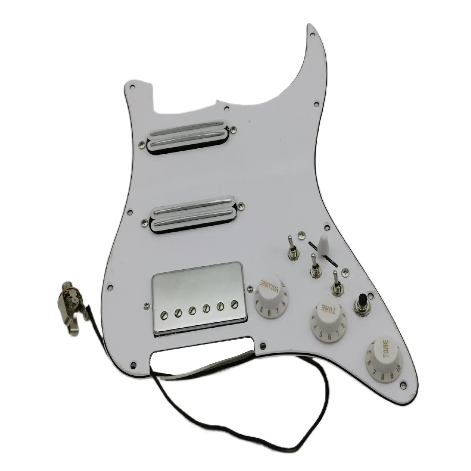 

Предварительно загруженная накладка Pickguard, приборы для гитары, хамбакер, пикапы Alnico 5, жгут проводов из быстрорежущей стали с нажимным натяжением, набор с одной резкой