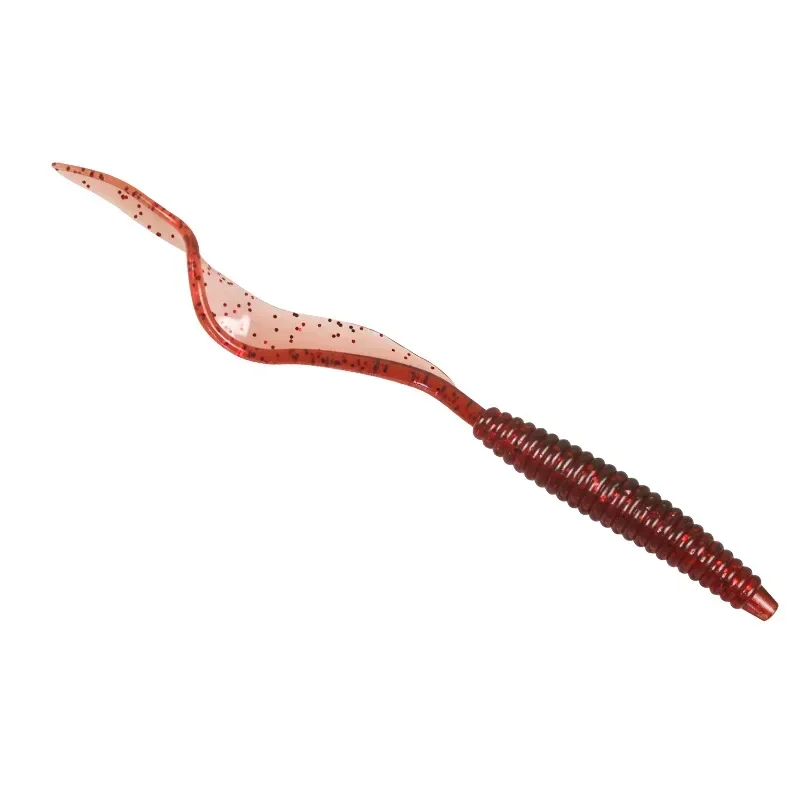 10pcs Worm Baits Soft Lure Silicone 13cm Flexible Long Tail Earthworm Worms Lifelike Fishing Lure