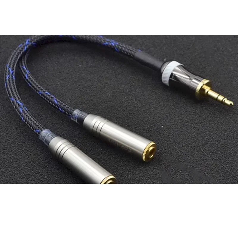 3.5mm Jack To 2 RCA Female AUX Cable Adapter Splitter Audio Wire For Amplifier TV CD Speaker Player
