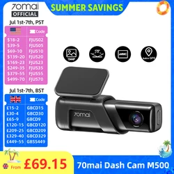 70mai Dash Cam M500 1944P 170FOV 70mai M500 Car DVR Dash Camera Recorder GPS ADAS 24H Parking Monitor eMMC built-in Storage