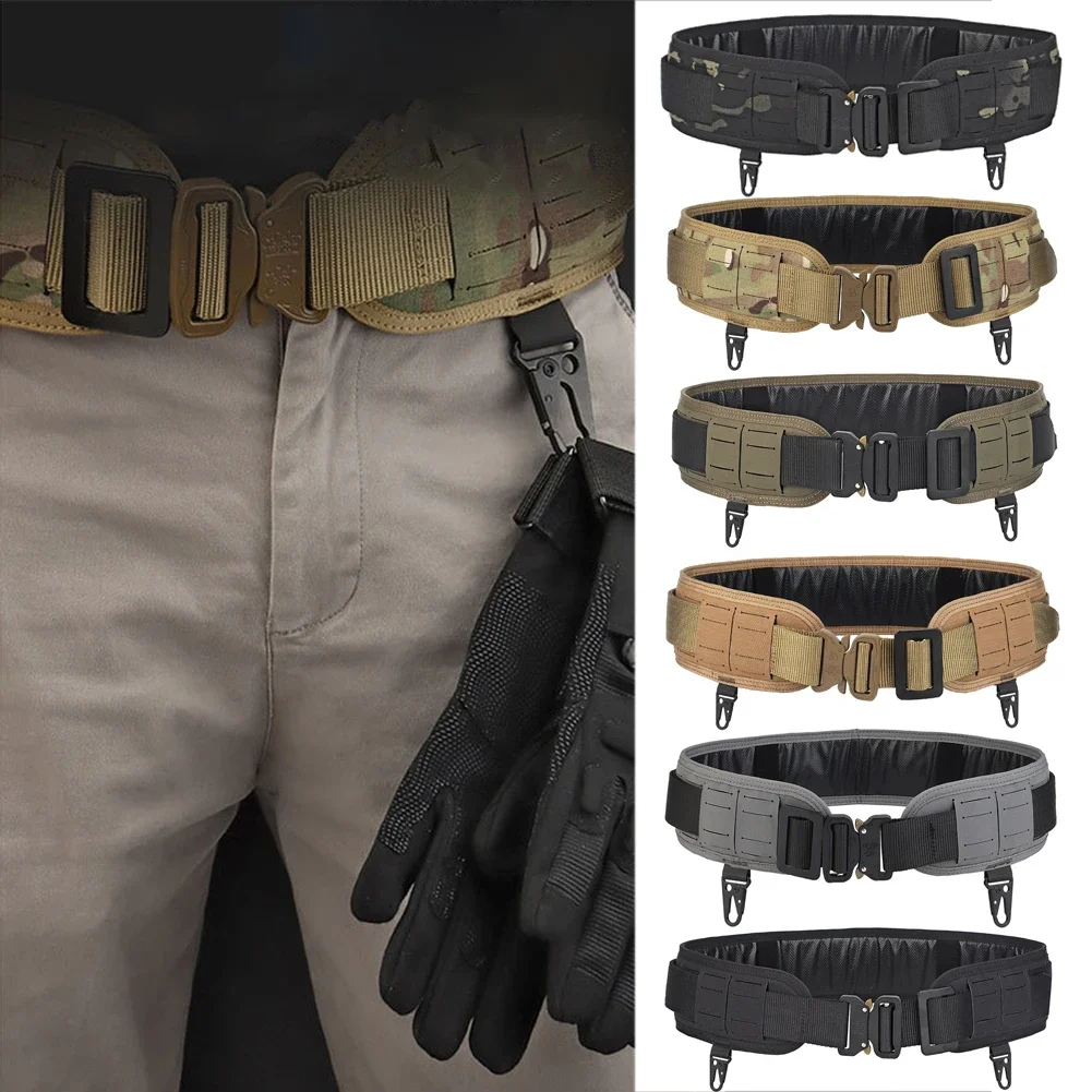 

Tactical Padded Belt Airsoft CS Combat Molle Airsoft Belts Duty Paintball Waist Belt War Game Hunting Accessories