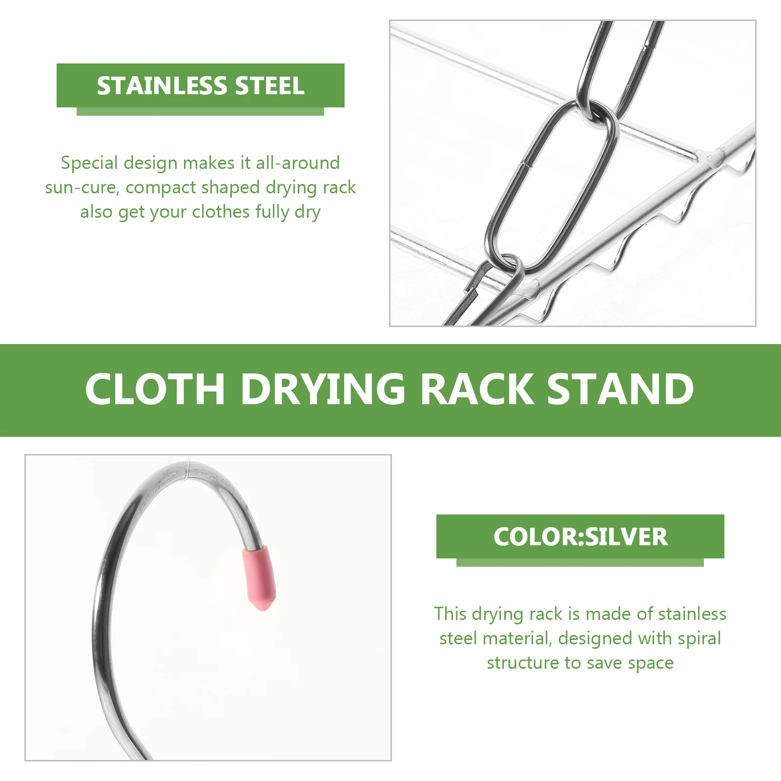 

Clothes Drying Rack Stainless Steel Saving Balcony Window Outdoor Drying Rack For Shirts Shoes Scarves