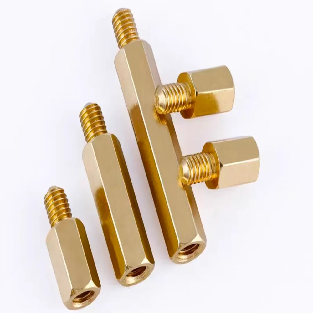 Brass 6#-32 UNC Threaded Hex Isolation Spacer for Computer PCB Mainboard Installation