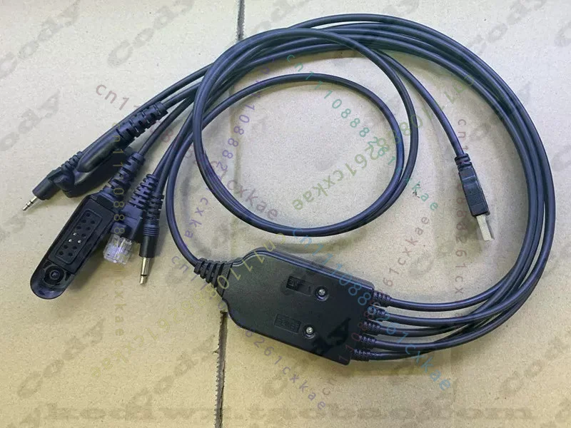 1Pc 5 In 1 USB Programming Cable For Motorola GP328 GP338 GP3688 GP88S GM338 GM3688 Walkie Talkie