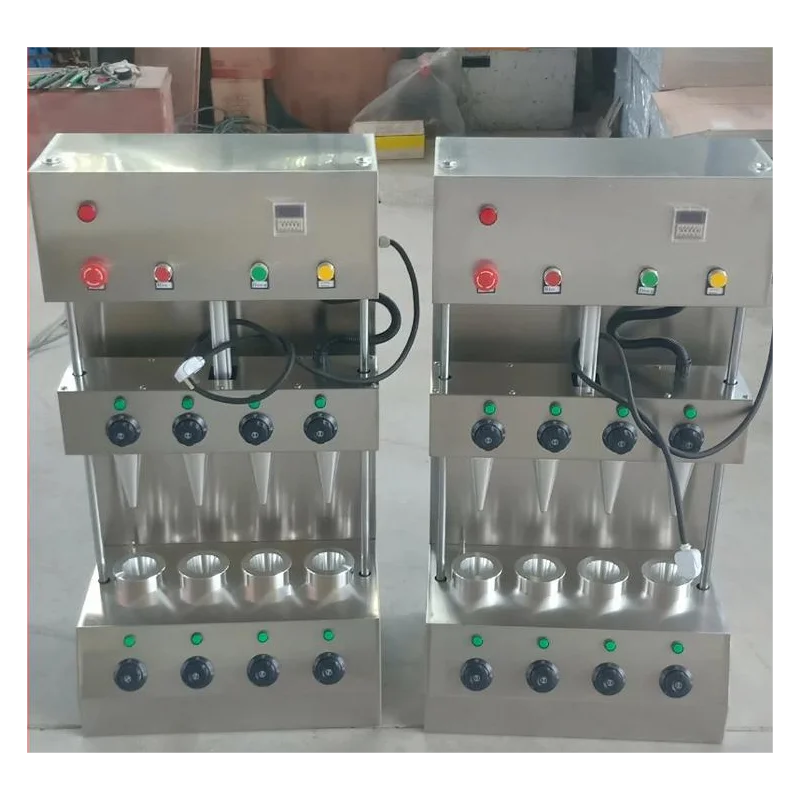 التجارية وجبة خفيفة الحلو البيتزا المخروط الآيس كريم المخروط آلة ماكينة صانع مخروط البيتزا الكهربائية للبيع #4