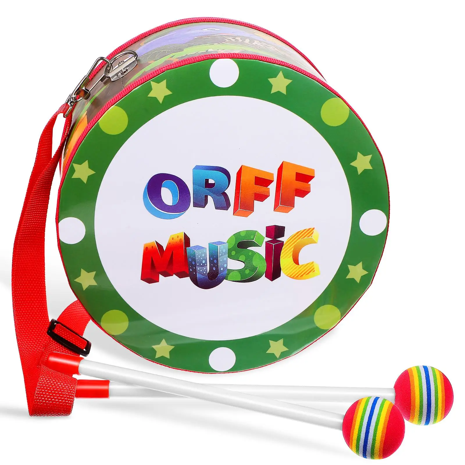 

8 Inch Kids Wood Music Educational Toy Kid Drum Instruments Set Montessori Musical Instrument Toddler Drums Kit Montessori