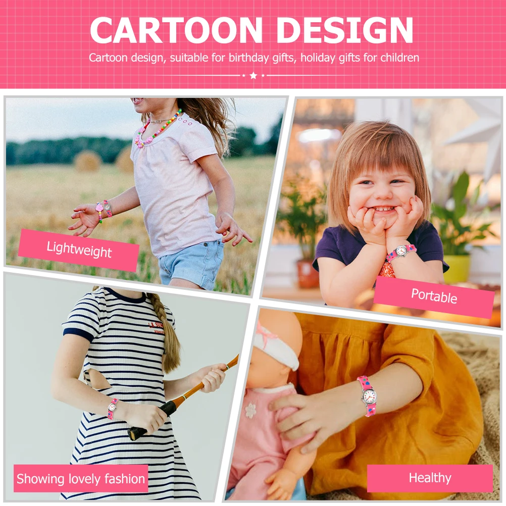 Relógios dos desenhos animados crianças relógio de pulso da criança estudante aço inoxidável à prova dwaterproof água quartzo ajustável suave prático