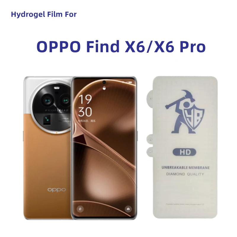 3pcs Clear Hydrogel Film For OPPO Find X6/X6pro Screen Protector For Find X6 Pro HD Outer Protective Film Not Tempered Glass