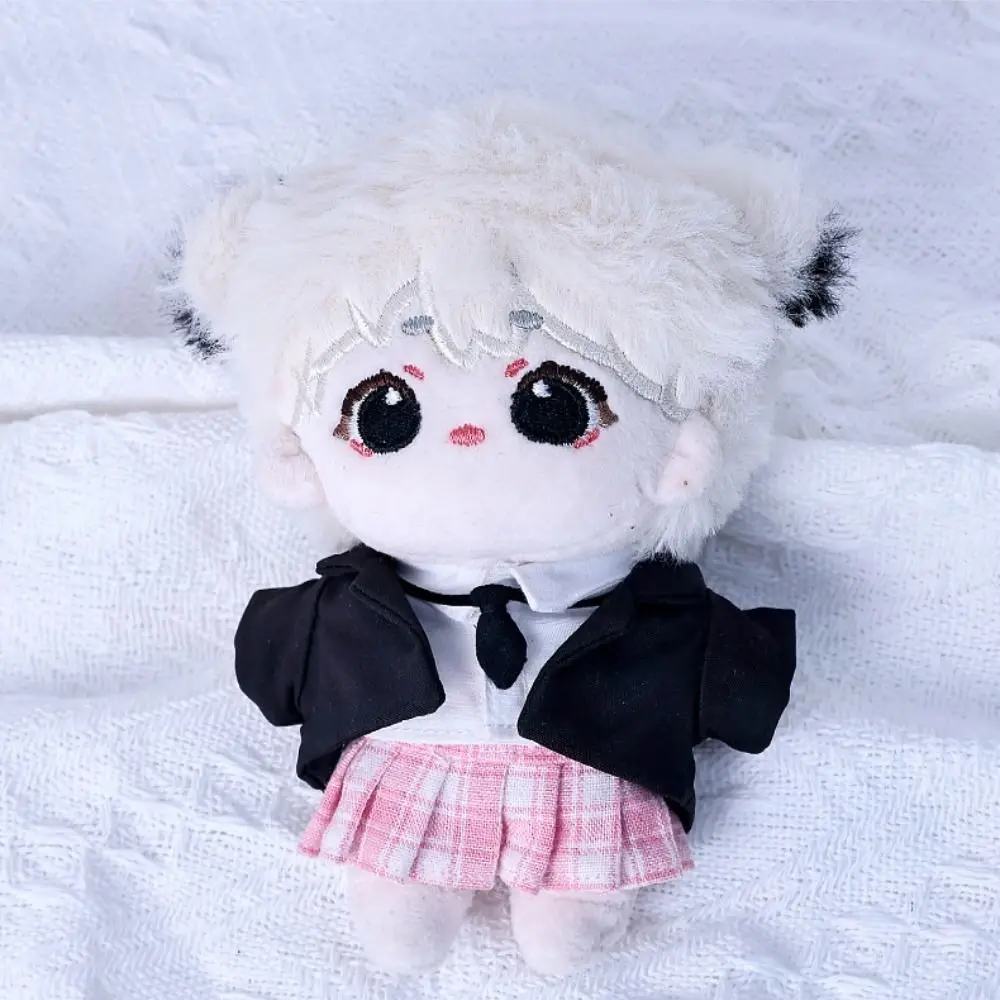 

Multicolor Doll Clothes Changing Dress Game 20cm Blouse Skirt Suit Cosplay Mini School Suit Shirt Necktie Dress Set