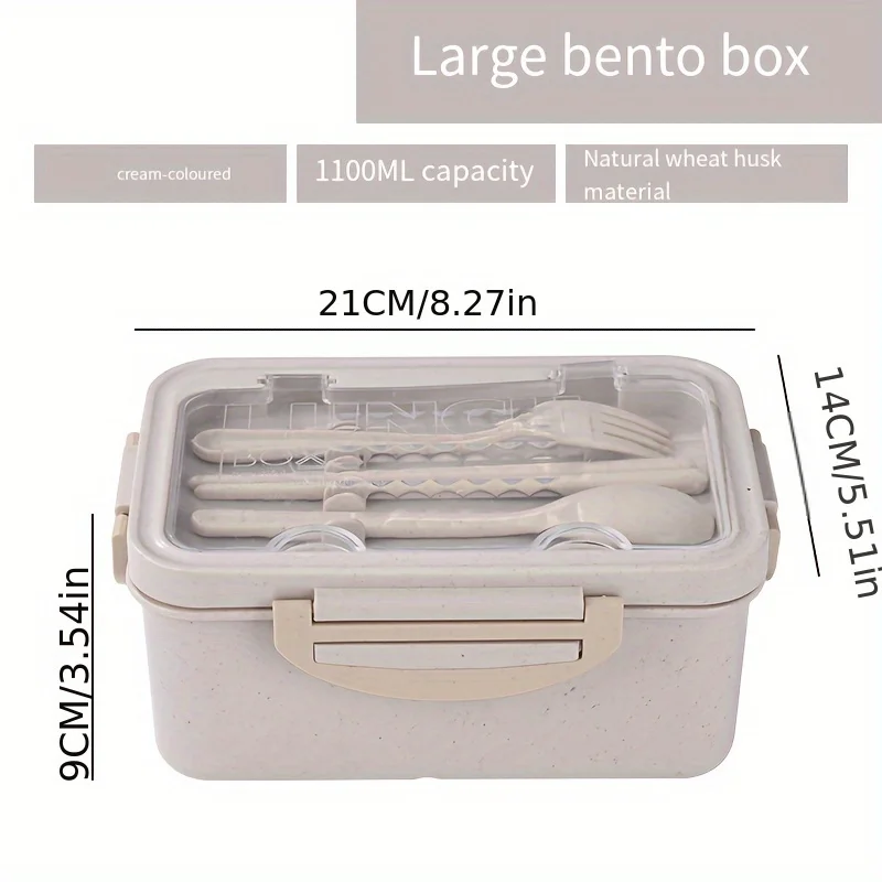 Japanese-style Bento Box, Household Fresh-keeping Box, Microwave Oven Multi-compartment Insulated Student Lunch Box