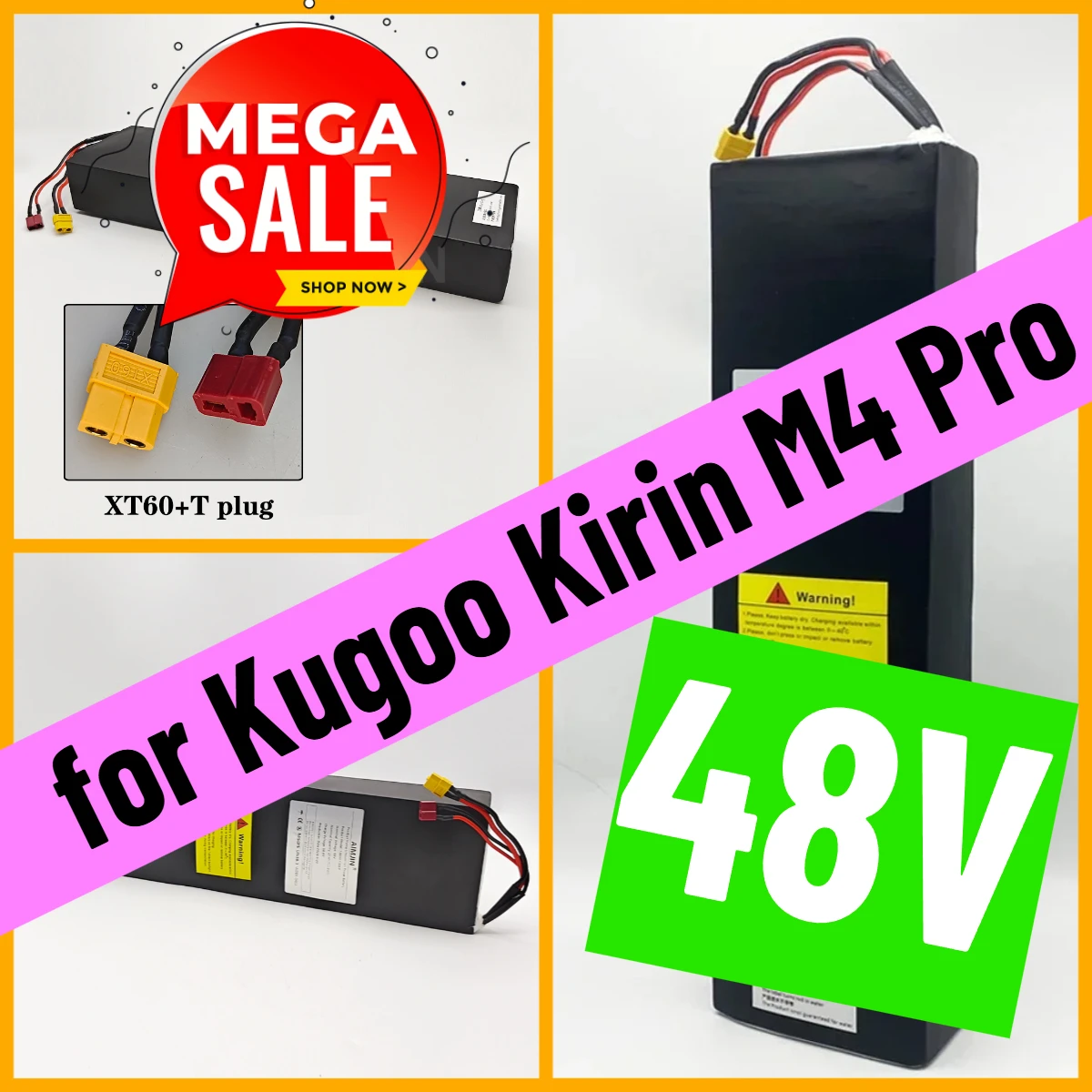 

48V battery 21000mAH for Kugoo Kirin M4 Pro, 18650 13S6P battery pack Kugoo M4/ M4 Pro Electric Scooter