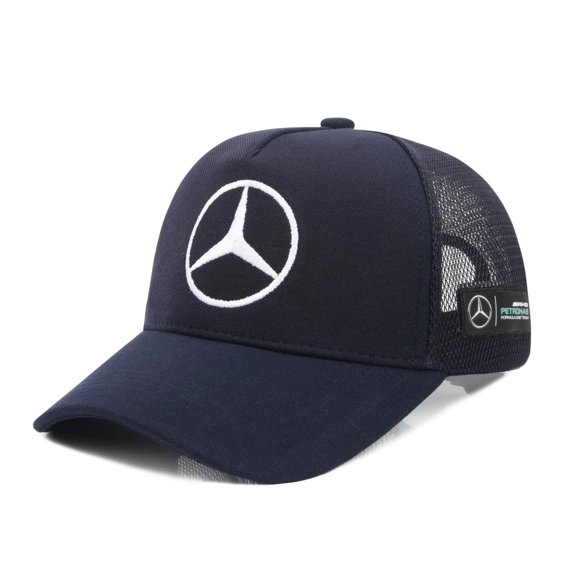 

Badge Embroidered Baseball Hat Outdoor Sunscreen Breathable Mesh Hat For Mercedes Benz GLC GLB GLE GLS E300L C E S Class Sticker
