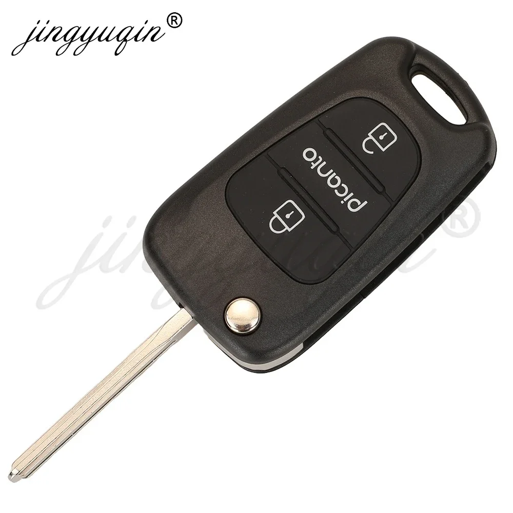 jingyuqin for Kia Picanto 2008-2011 95431-07931 07930 95431-07901 SEKS-SA10Tx 433Mhz ASK ID46 Remote Car Key Control Replacement