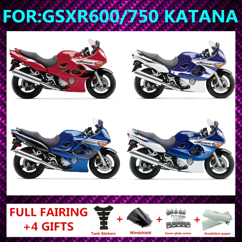 

Fairings Kits for GSX750 2002 GSX 600F Motorcycle full Fairing bodywork kits 98 99 GSX 750 Abs 1998 1999 2000 2001 2006 Katana