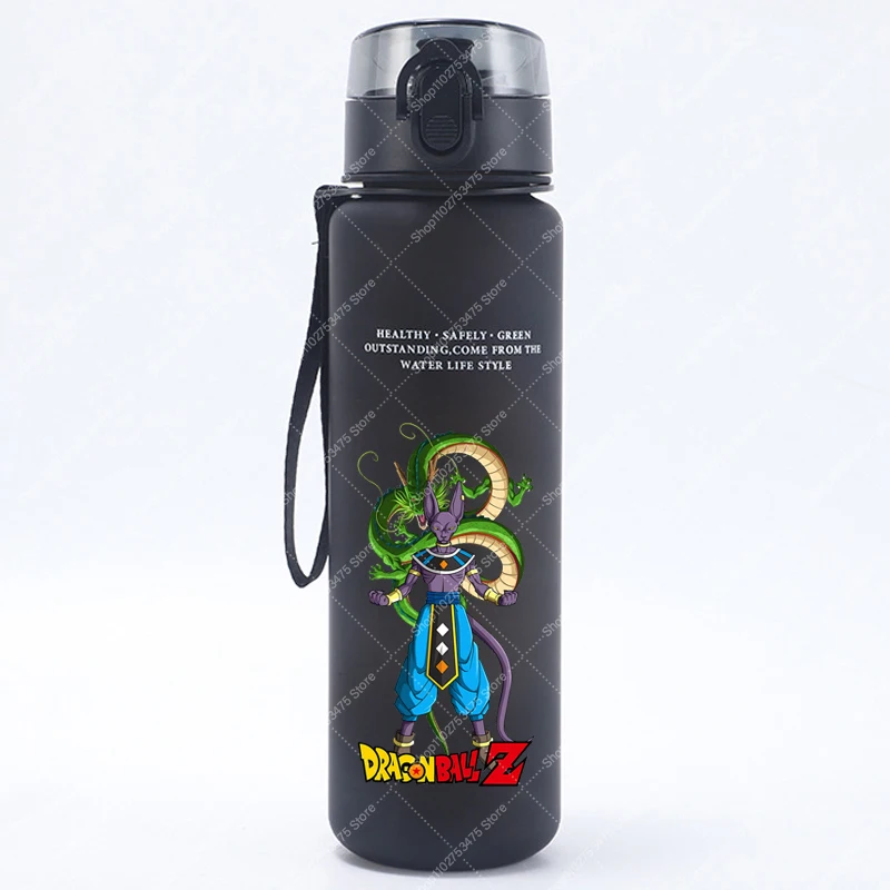 DRAGON BALL Men Anime Sport Water Bottle Kids Portable Plastic Cold Drink Cup Boy Children Juice Container Cups Birthday Gifts