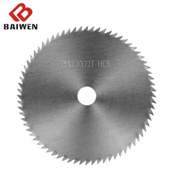 75 mm 3 Zoll Kreissägeblatt TCT Hartmetall Sägeblatt Trennscheibe für Holz Trennscheibe 72 Zähne