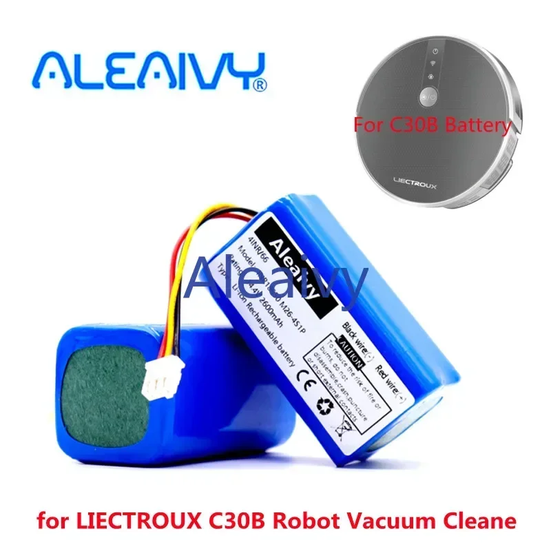 

Original 14.4v Battery for LIECTROUX C30B Robot Vacuum Cleaner 2600mAh 3500mAh 18650 lithium cell Cleaning Tool Parts