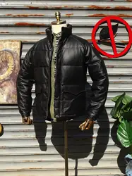 Classic Wood Village Takeda Thickened down White Duck Feather Top Layer Cowhide Bread Style Genuine Leather Jacket Winter