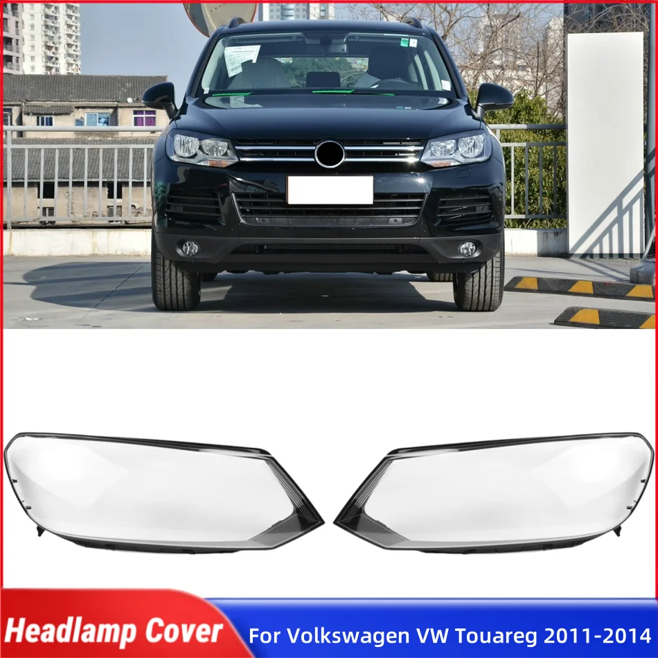 

For Volkswagen VW Touareg 2011 2012 2013 2014 Accessories Car Lampshade Headlamp Car Front Headlight Lens Cover Lights Shell