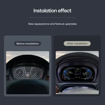 1920*720 汽車液晶儀表板適用於BMW 3 系列 E90 E91 E92 2005 6 7 8 9 10 11 12 系列 Virtuele 駕駛艙 Snelheidsmeter Voor 10 最佳銷售 數位儀錶板汽車 - №2