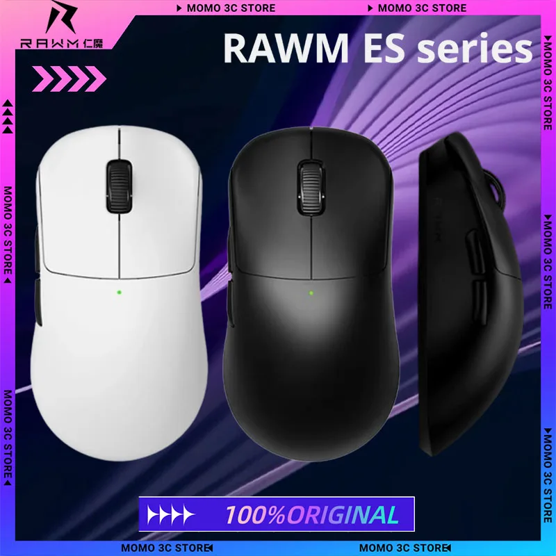 

Беспроводная мышь Rawm Es21 Pro Paw3950 Nordic 52840, долговечная эргономичная легкая настраиваемая игровая компьютерная мышь, игровой ноутбук