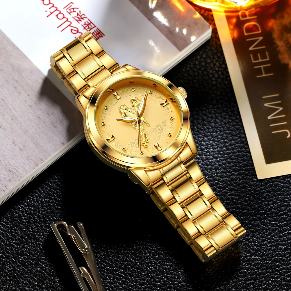 OPK 8141 Men's Quartz Watch Metal Strap Waterproof and Simple