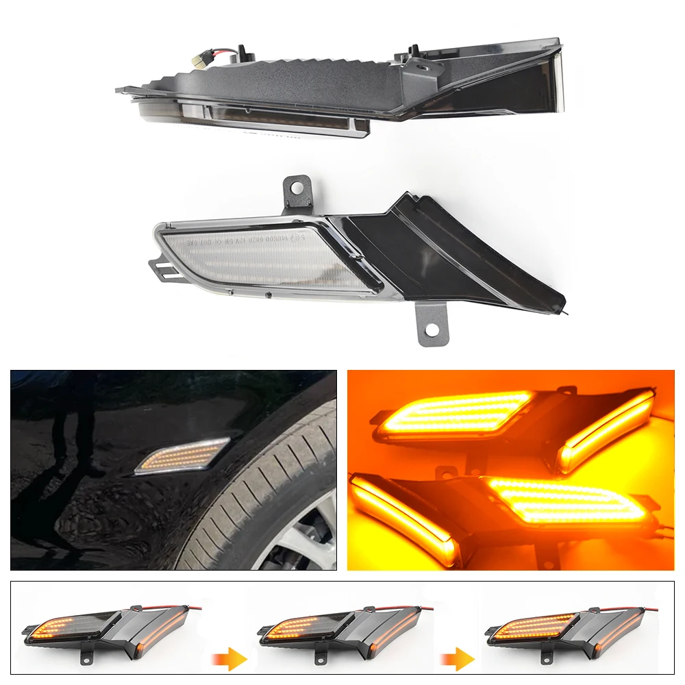 

95563103610 Car Styling Lamp For Porsche Cayenne 957 LED Side Repeater Marker Turn Signal Indicator Blinker Light