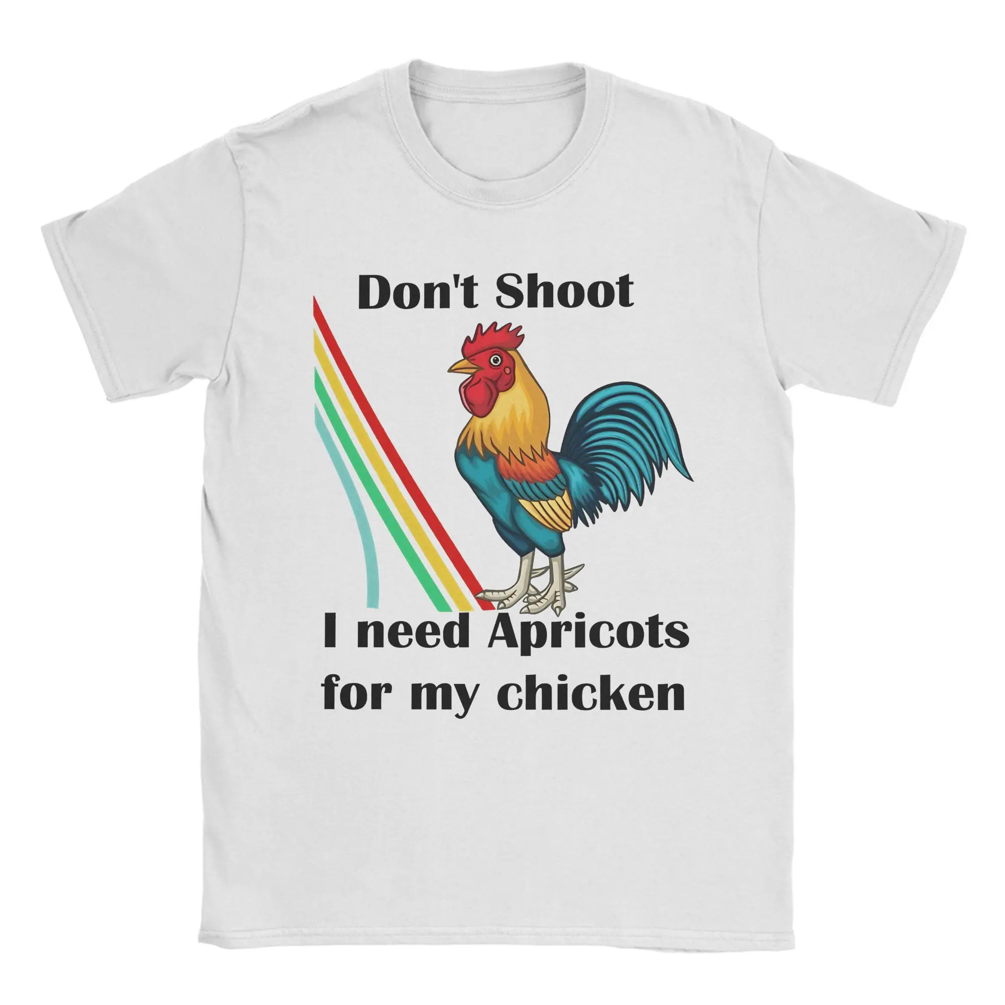 Leisure Don't Shoot I need apricots for my chicken Arc Raiders Scrappy  T-Shirt Men Cotton Round Neck Summer Top Tee