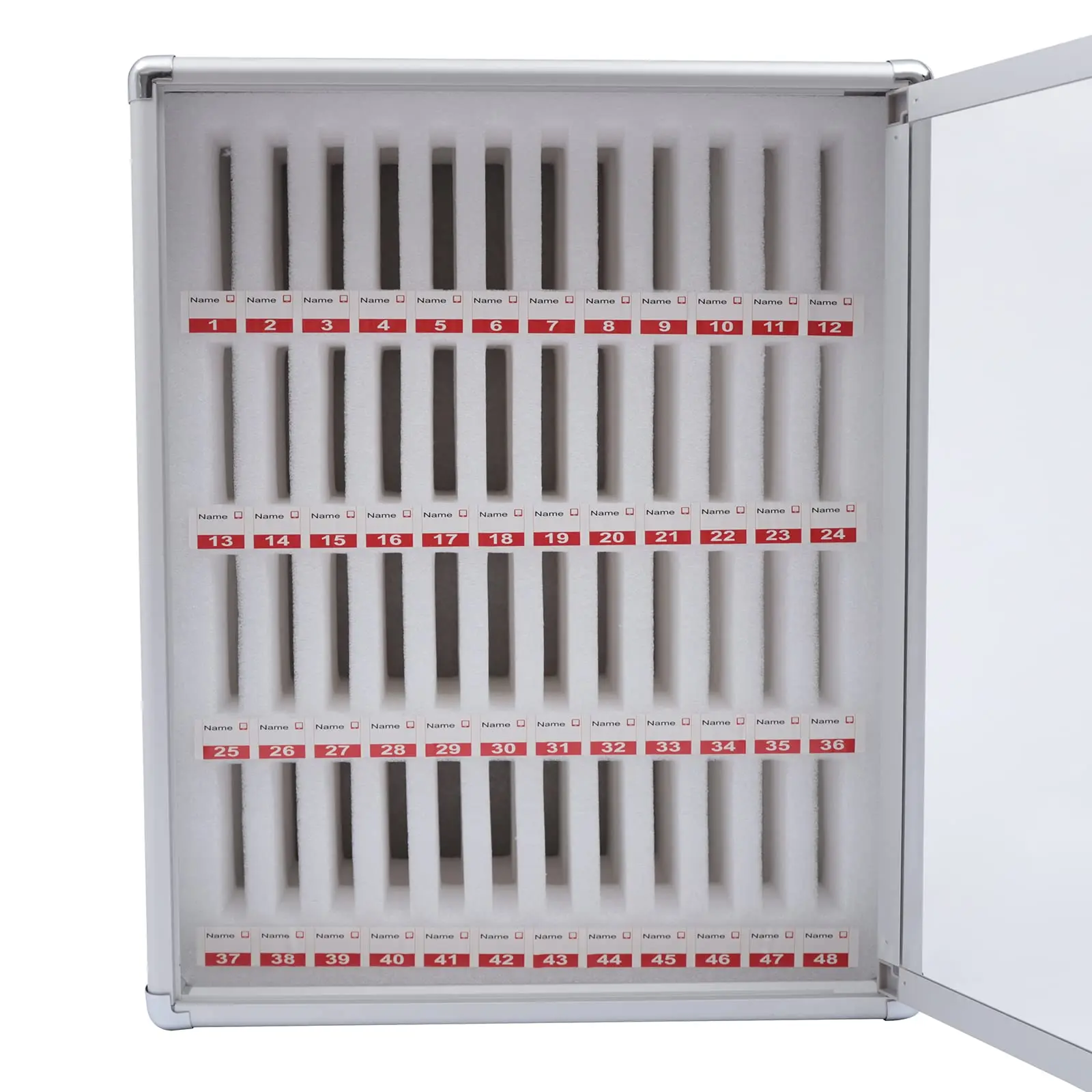 48 ช่องอลูมิเนียมล็อคโทรศัพท์มือถือกล่อง,โทรศัพท์มือถือ Locker สําหรับห้องเรียน,โทรศัพท์มือถือตู้อิสระ/wall-Moun