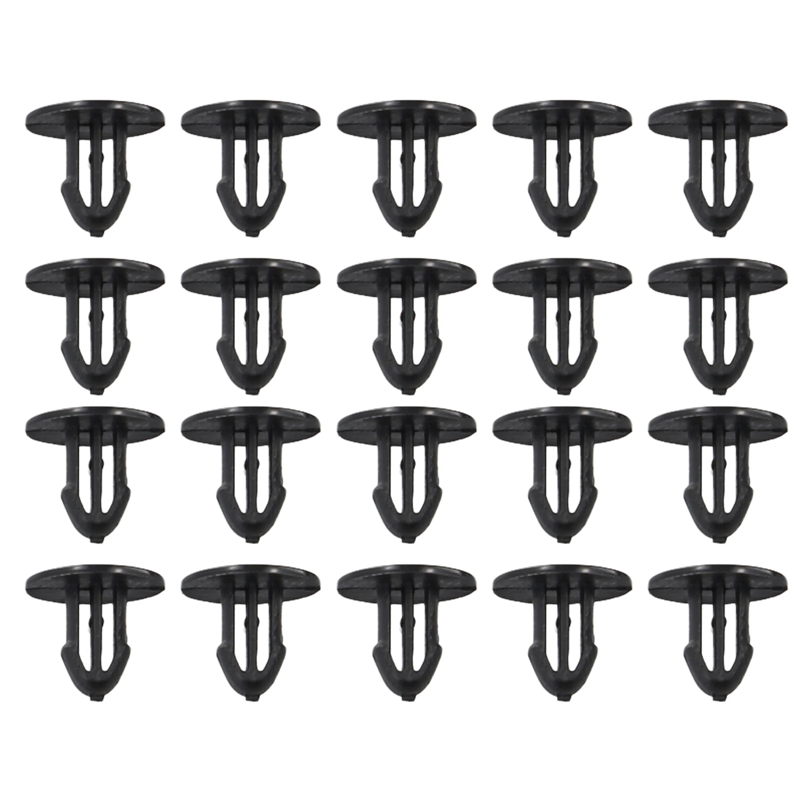 20pcs Cowl Grille Clips 91501-SL4-003 For Honda Civic Del Sol- Acura-Integra-Nylon Retainer Fasteners Black 13mm Head 10mm Stem
