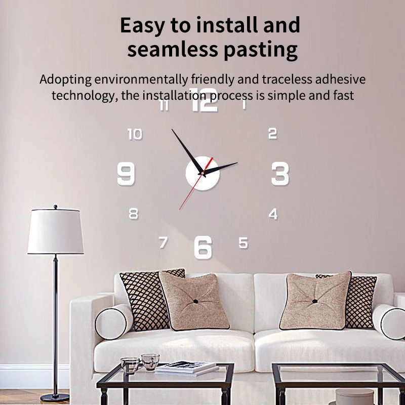 Digital Wall Clock Silent Clock Diy Cubic Digital Wall Clock Living Room Bedroom Decoration Home Decorations