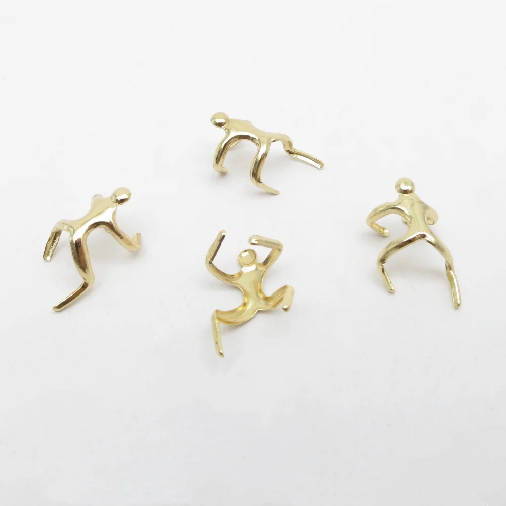 4Pcs/pack Golden/Silvery Climber Man/Frog Adjustable Hair Braid Dread Dreadlock Beads Rings Cuffs for Men Women Hair Accessories