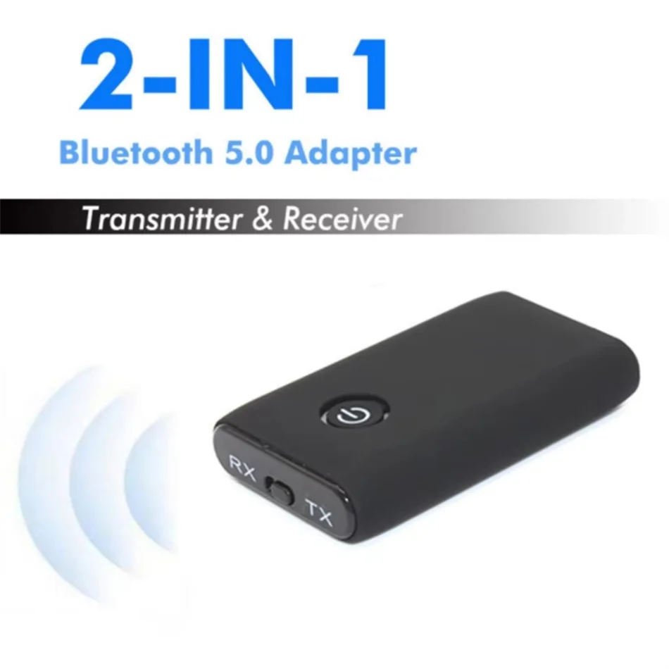 

Car Accessories Car 5.0 Bluetooth Transmitter Receiver 2-in-1 3.5mm Computer TV Bluetooth Speaker Wireless Audio Transceiver