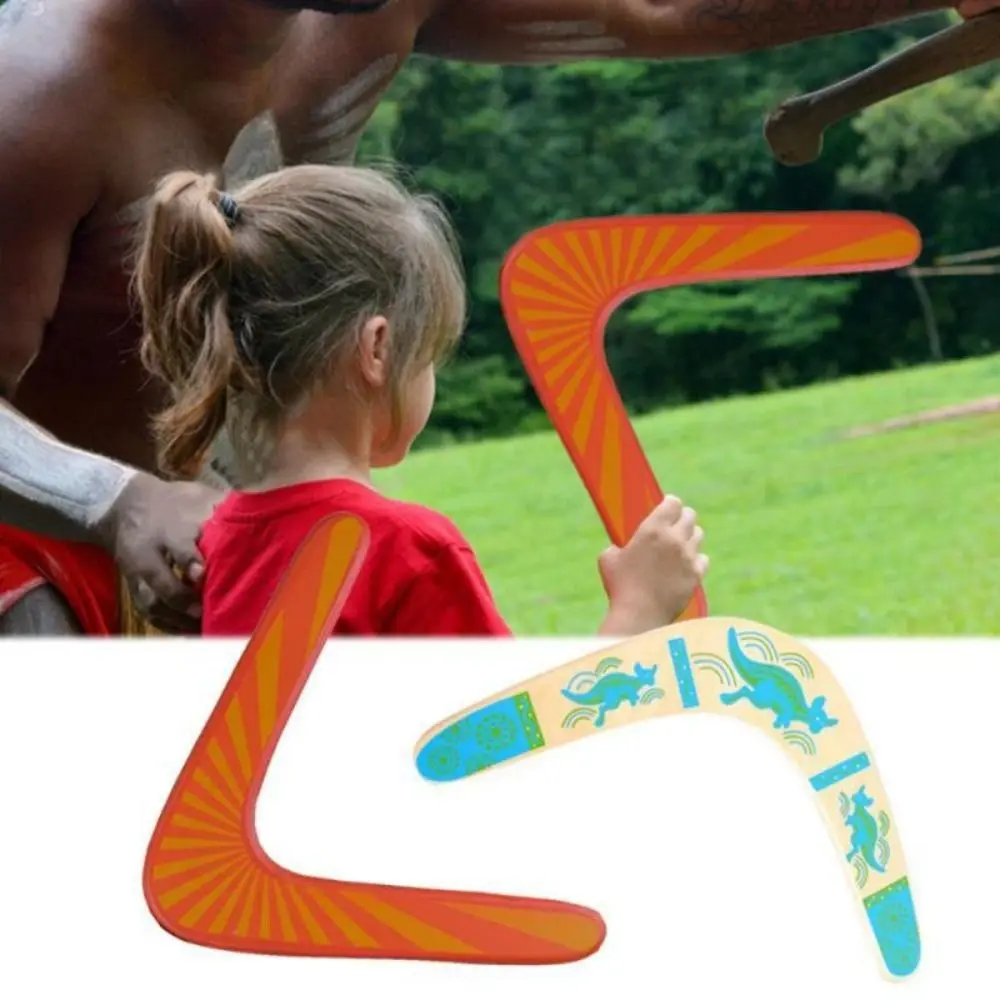 Equipo deportivo, regalos para niños, juego interactivo, juguete Boomerang, juguete Boomerang volador, Canguro Boomerang en forma de V