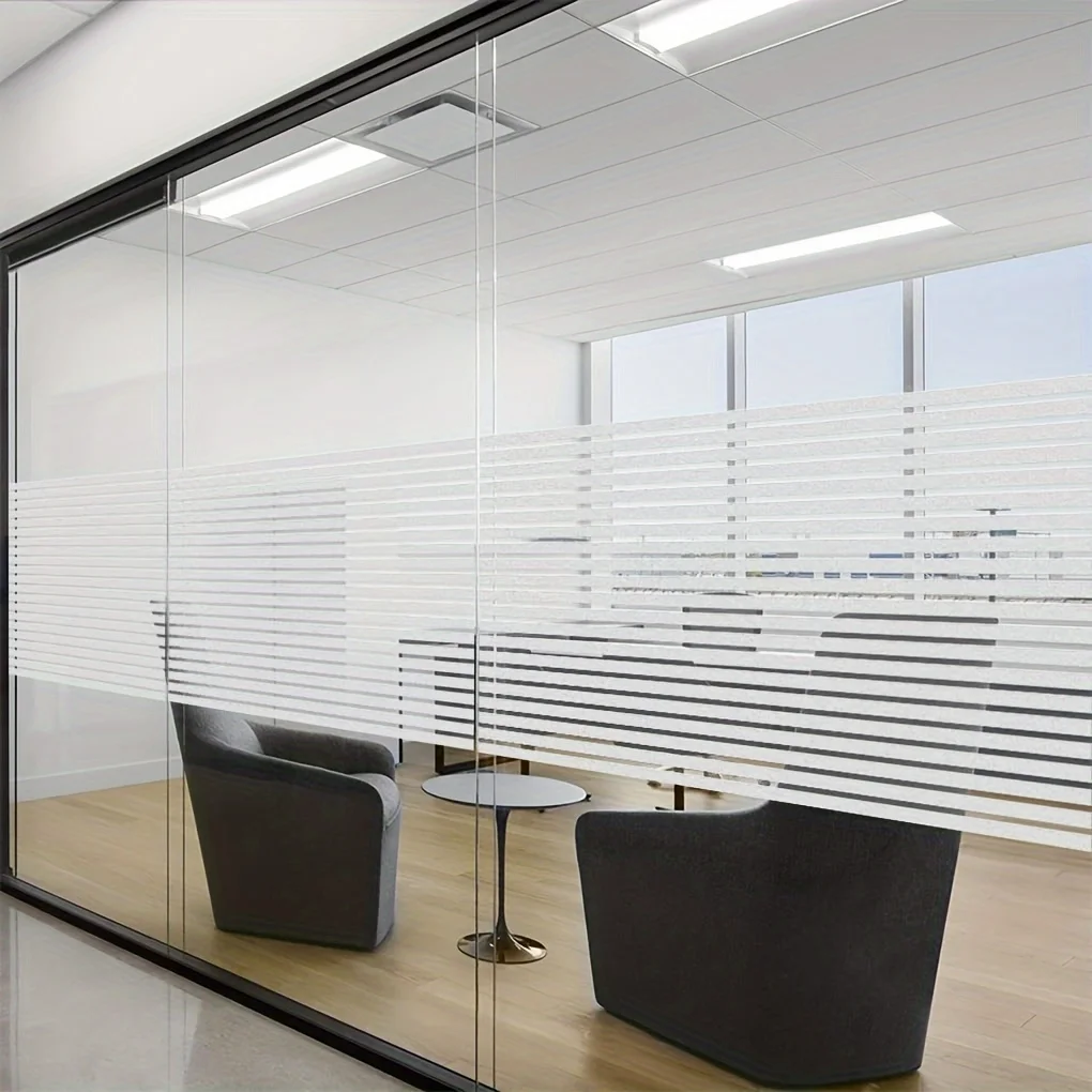 Window Privacy Film,Frosted Glass Window Film Decorative Window Clings Opaque Static Cling Winter Stickers